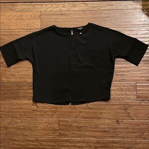 Express Women’s 3/4 Length Sleeve Black Shirt Size XS
